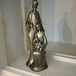 Silver Nativity Scene NIB